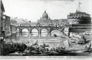 Uitzicht op de Brug en Castel Sant